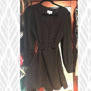Alice Temperley long sleeve black dress
